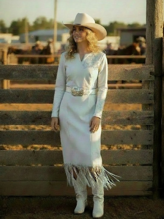 Dresses & Skirts - Leather western rodeo queen dress